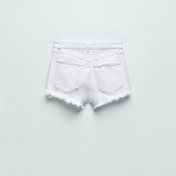 NWT ZARA High Rise Denim Shorts - Picture 2 of 6